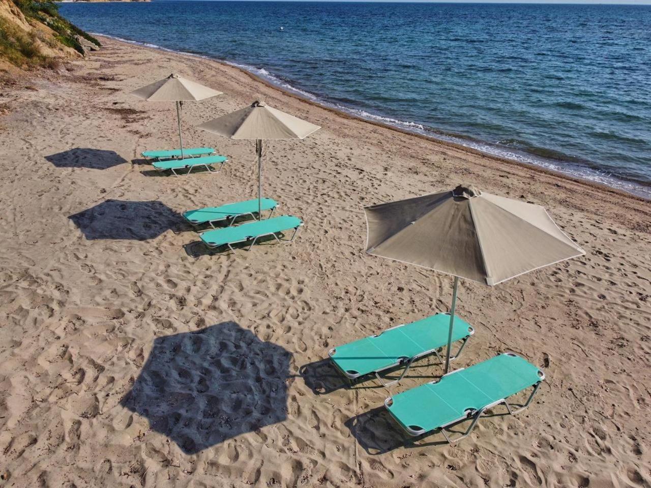 Summerday Villa Private Beach Néa Iráklia Kültér fotó