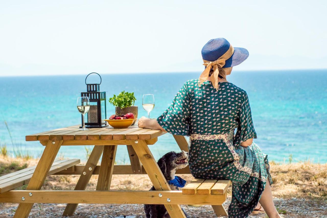 Summerday Villa Private Beach Néa Iráklia Kültér fotó